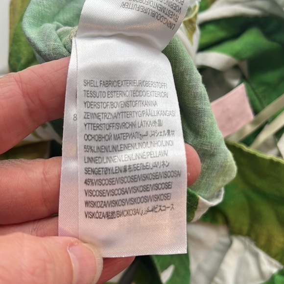 Farm Rio White Monstera One Shoulder Jumpsuit Womens Medium - Picture 11 of 12